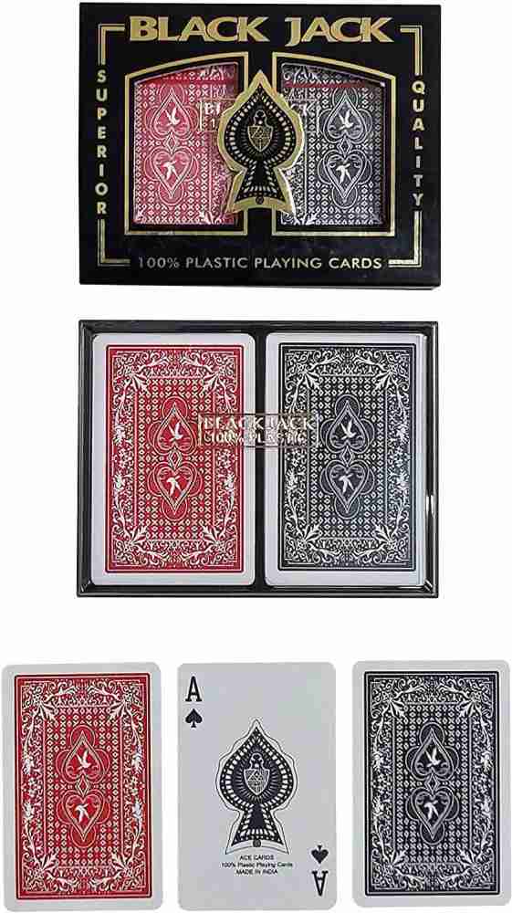 The Ace Card company Bridge Plastic Playing Cards with Hard Shell