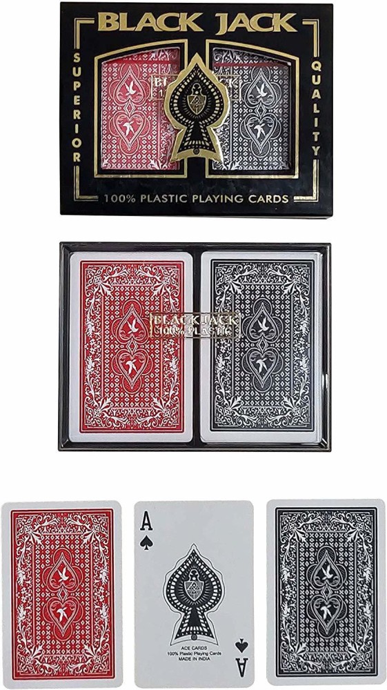 Shells Large Type Bridge Gift Set - 2 Playing Card Decks & 2 Score Pads