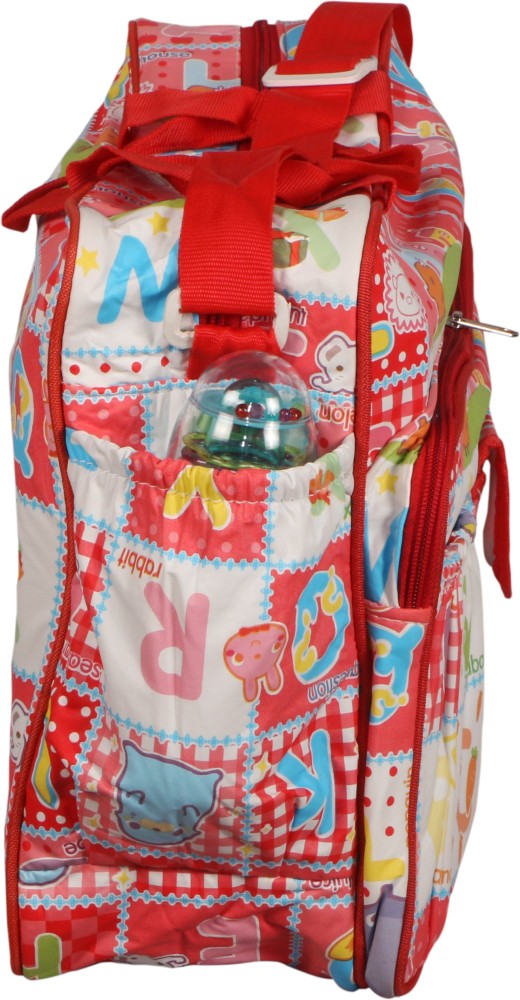 Trendy Dukaan Multipurpose Polyester Diaper/Mother Bag with Bottle Holder  (Red) multipurpose diaper bag - Buy Baby Care Products in India