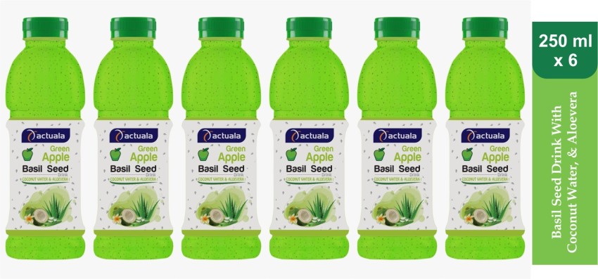 AACTUALA GREEN APPLE BASIL SEED DRINK 250 ML PACK OF 6 Price in