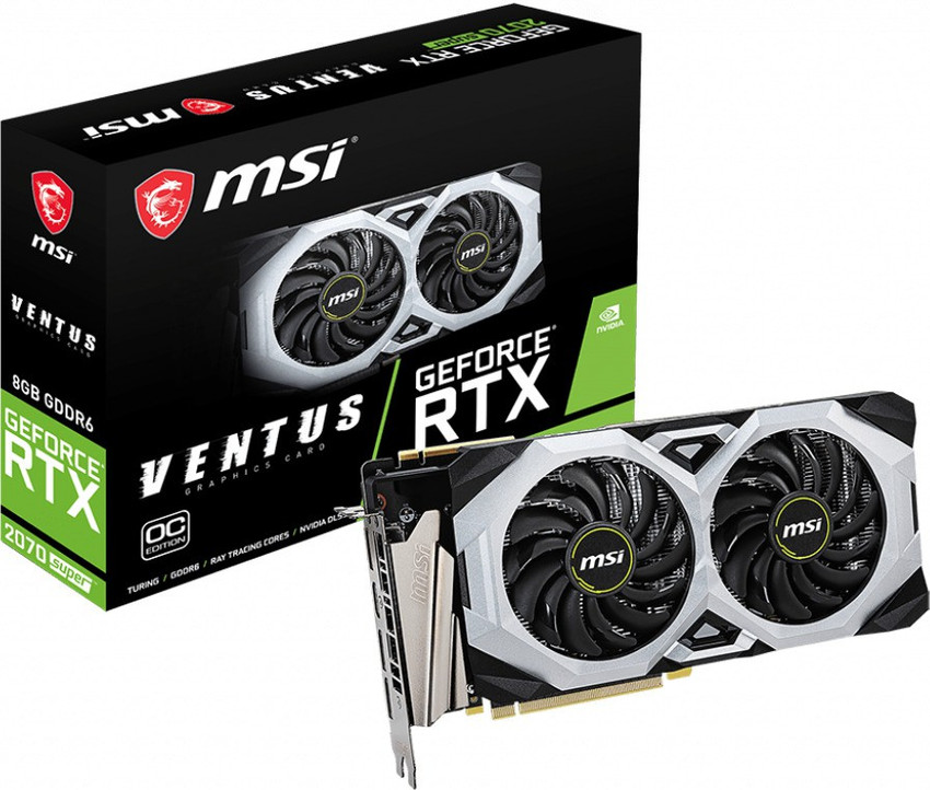 MSI GeForce RTX 2070 Super Gaming X 8GB Graphics Card, Black