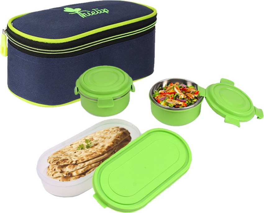 Tuelip Microwave Safe Lunch Box For School Kids Boys &  Girls, Office 3 Containers Lunch Box 