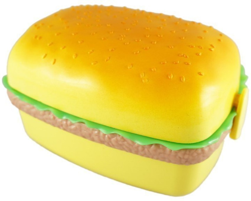 1pc Hamburger Shaped Lunch Box & 1pc Spoon