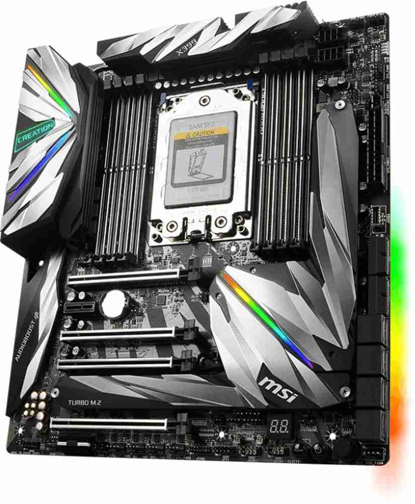 MSI MEG X399 CREATION EATX Gaming TR4Socket EATX AMD X399 Chipset 