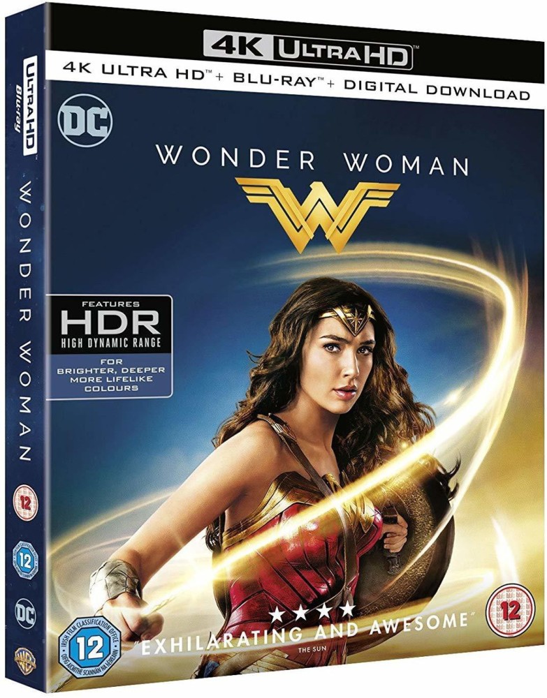 Wonder Woman 4K UHD Blu ray Digital HD 2 Disc Set Region