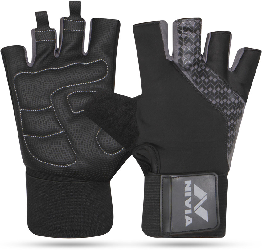 Nivia leather gym gloves 2025