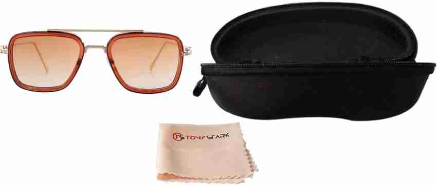Buy TONY STARK Aviator Sunglasses Brown For Men Women Online