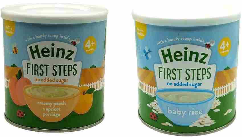 Heinz peach and apricot porridge clearance