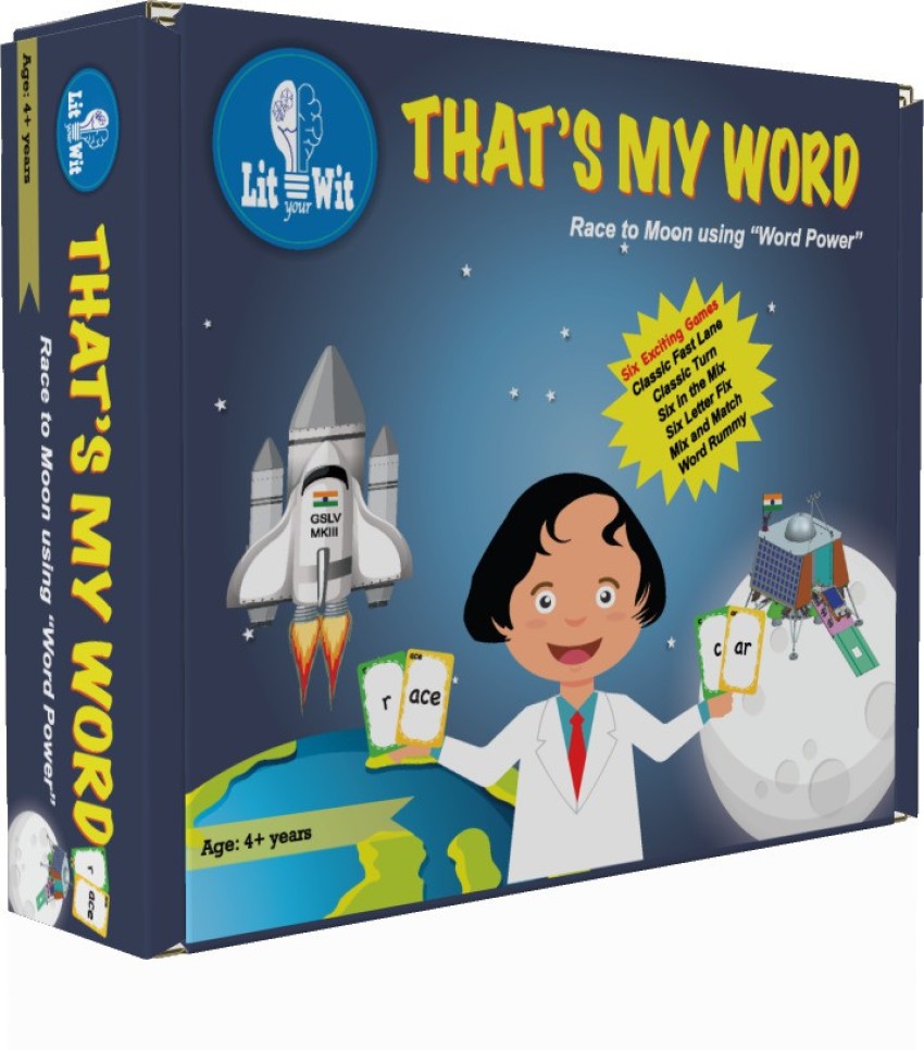 Lityourwit Thats My Word - Mission to Moon Educational Board Games Board  Game - Thats My Word - Mission to Moon . Buy Learn Word Formation, Mission  to Moon, Letter cards and