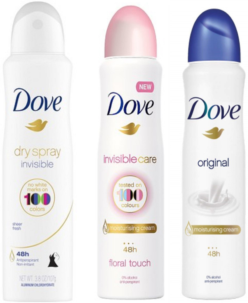 DOVE Invisible Dry Invisible Care and Original Pack of 3