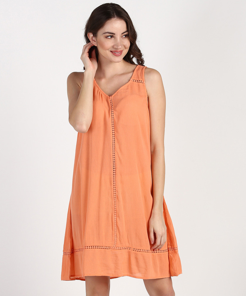 MARKS SPENCER Women A line Orange Dress Buy MARKS SPENCER Women A line Orange Dress Online at Best Prices in India Flipkart