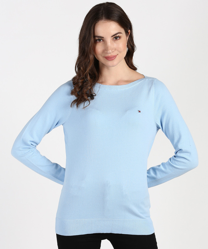 Tommy hilfiger sale blue sweater women's