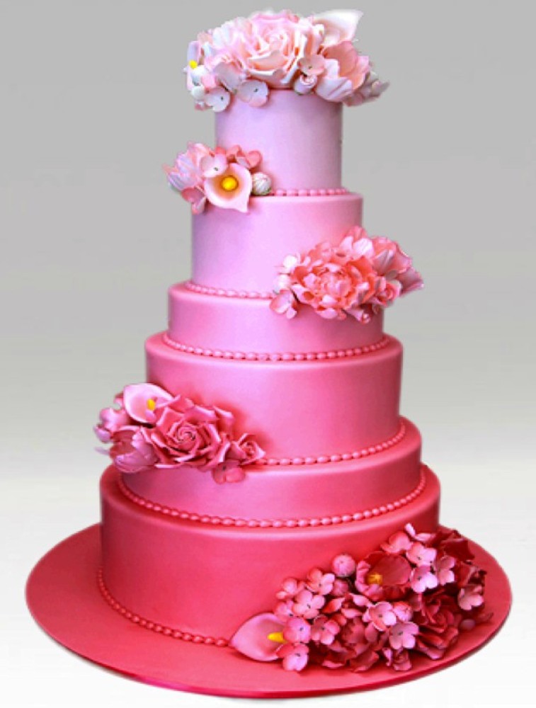 Phoenix Sweets - Order Standard Butter Cream Cake - Water Colour Rose
