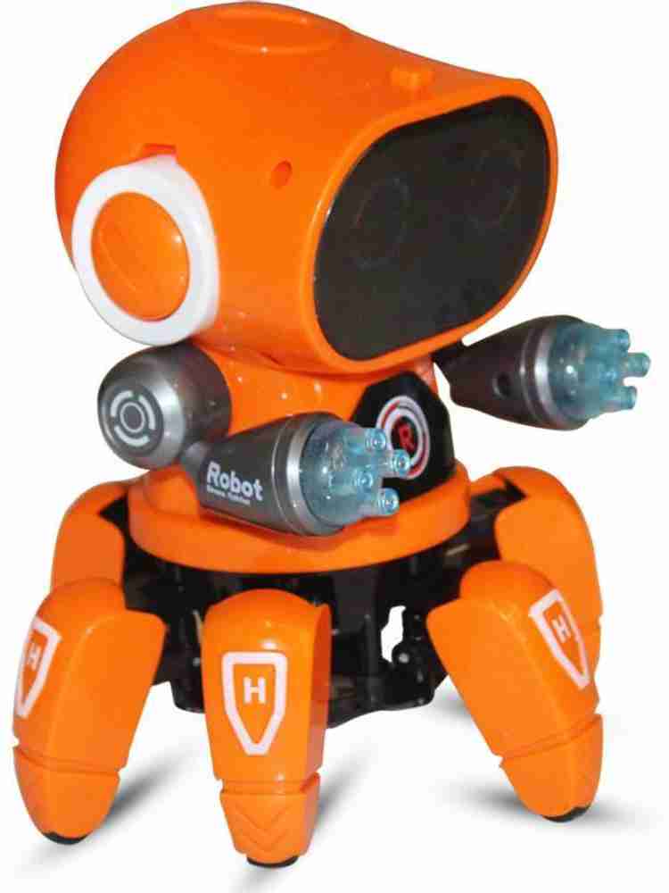 Orange robot toy store