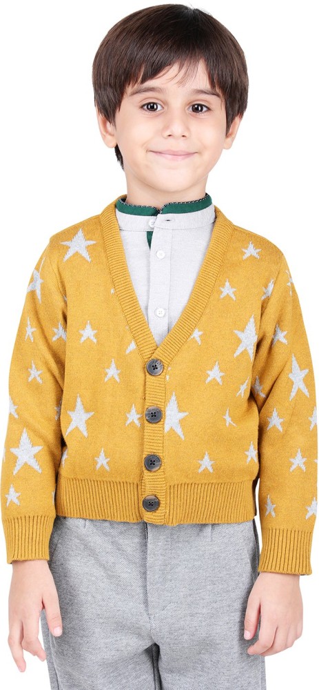 Boys yellow clearance cardigan