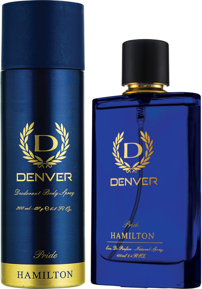 DENVER Pride Perfume 100 Ml Pride Deo 200 Ml Combo Price in