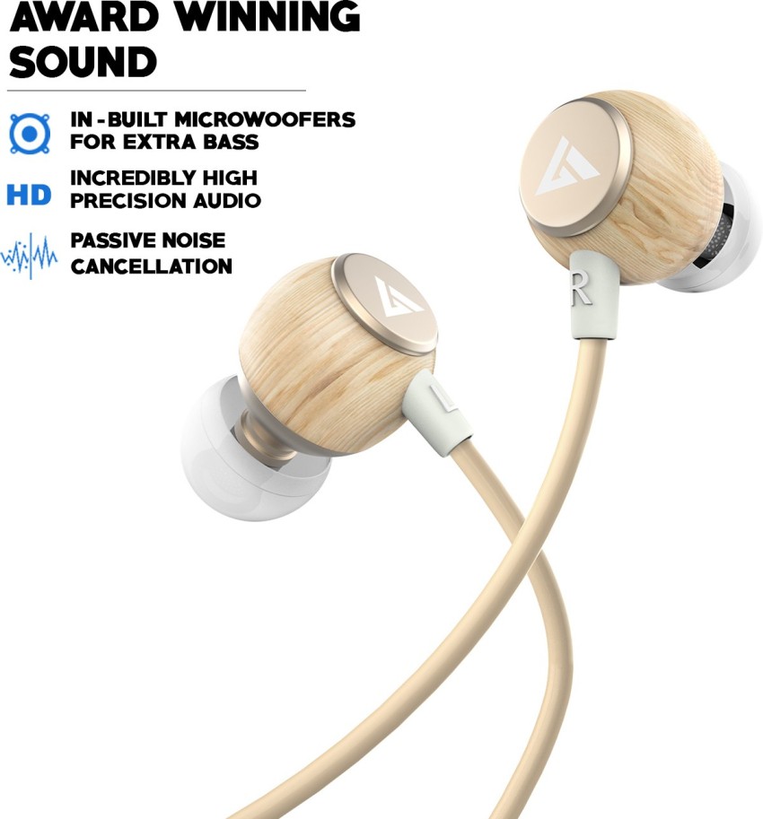 Boult BassBuds Oak Pure Wood Wired Headset Price in India Buy