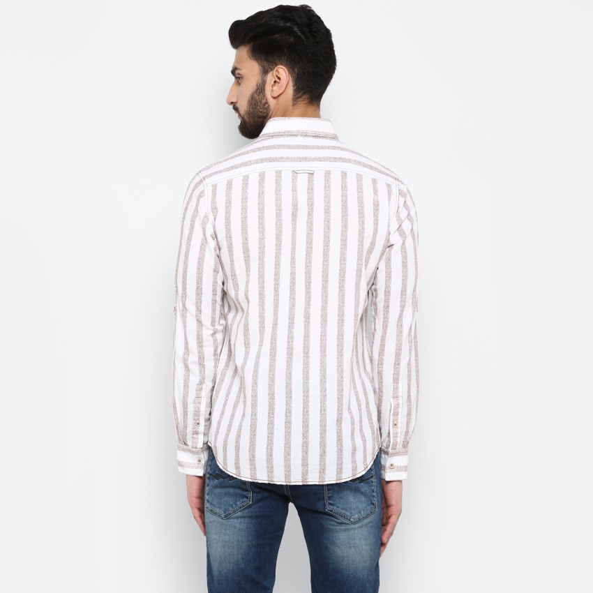 Buy Blue & White Awning Stripe Shirt Online at Muftijeans