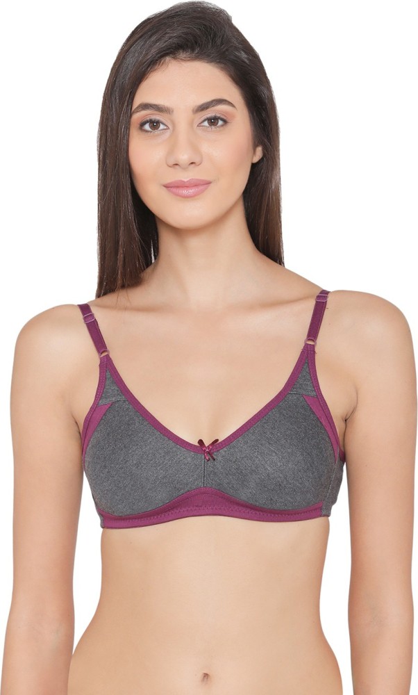 Buy Clovia Grey Solid Lace Balconette Bras Online at Best Prices