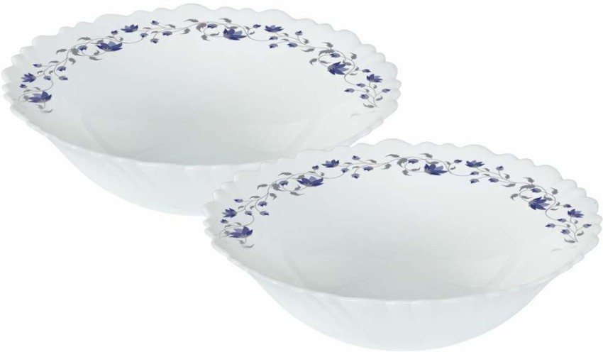 Larah by BOROSIL borosil serving bowls for entertaining, set of 2, 24 oz,  lightweight ceramic bowls