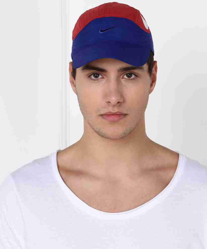 Red and store blue nike hat