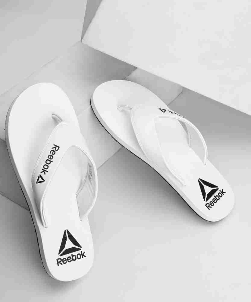 Reebok white clearance flip flops