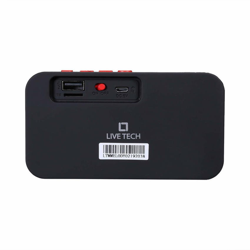 Buy Live Tech Melody Portable Wireless Bluetooth Speakers Red 3