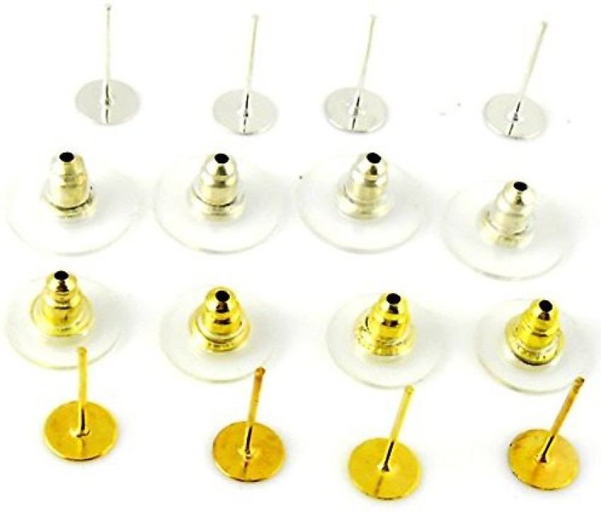 100/200pcs Clear Silicone Earring Backs Safety Locking Stoppers Post  Replacement