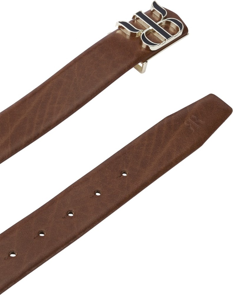 Buy Men Brown Textured Leather Belt Online - 673775