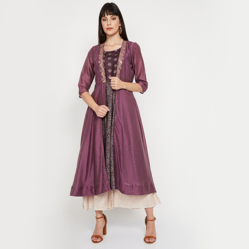 Melange by Lifestyle Women Kurta Ethnic Jacket Set Buy Melange