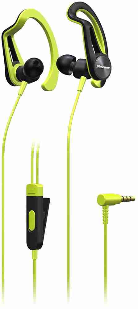 Pioneer E5 Sports Headphone with 3D Active Fit Yellow Wired