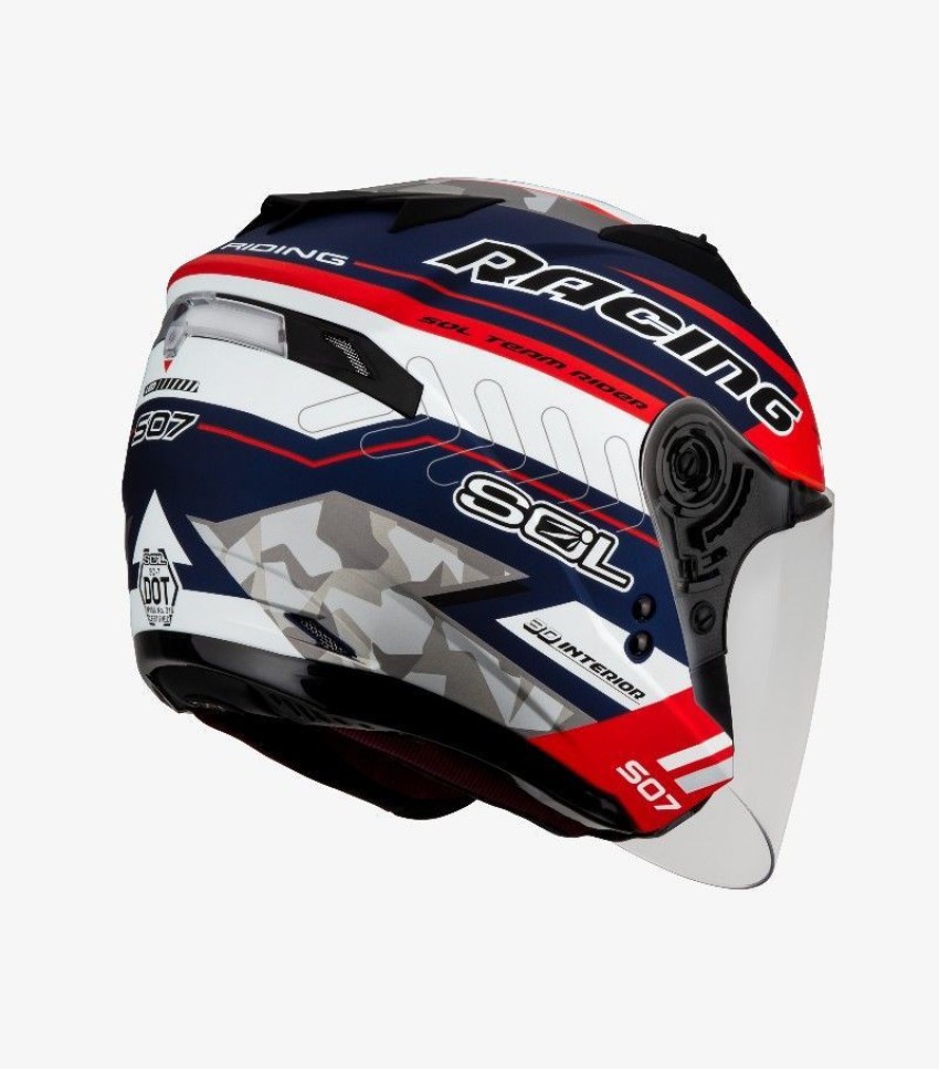 Sol half face sales helmet