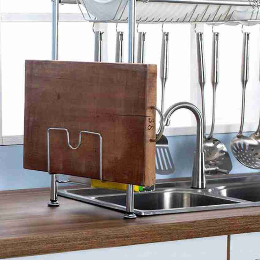 Over the Sink Dish Drying Rack -2 Tier Stainless Steel Large Kitchen Rack  Dish Drainers for Home Kitchen Counter Storage, Shelf with Utensil Holder,  Above Sink Non-Slip Shelves Organizer 