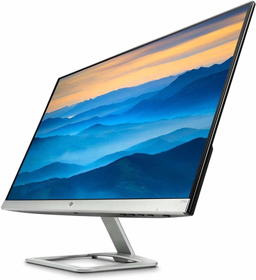 HP 27-inch Monitor with Height Adjust (27f 4K, Natural Silver and Black)