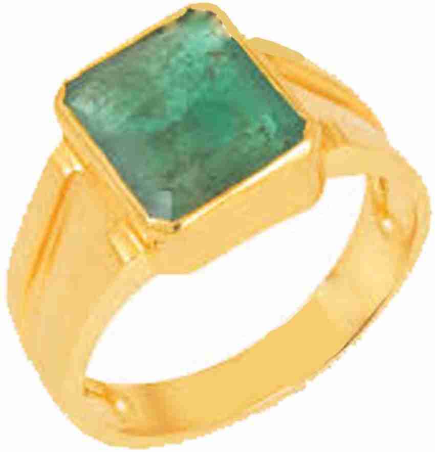 Aanya Jewels Hydro Emerald Green 9.25 Ratti Columbian Gemstone,Transparant  (Panna Ratan) Emerald Stone