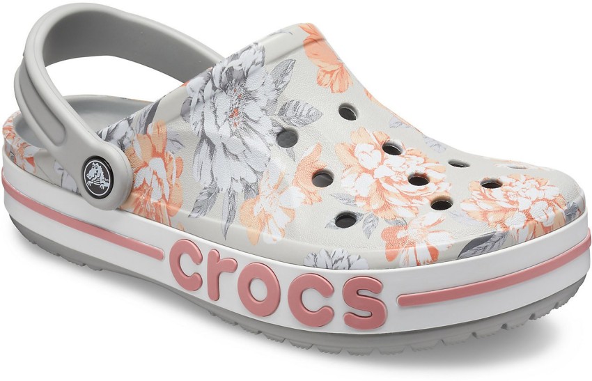 Floral print online crocs