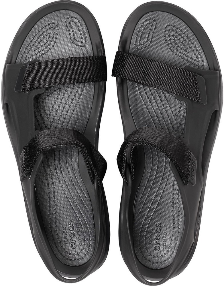 Buy Black Flat Sandals for Women by CROCS Online  Ajiocom