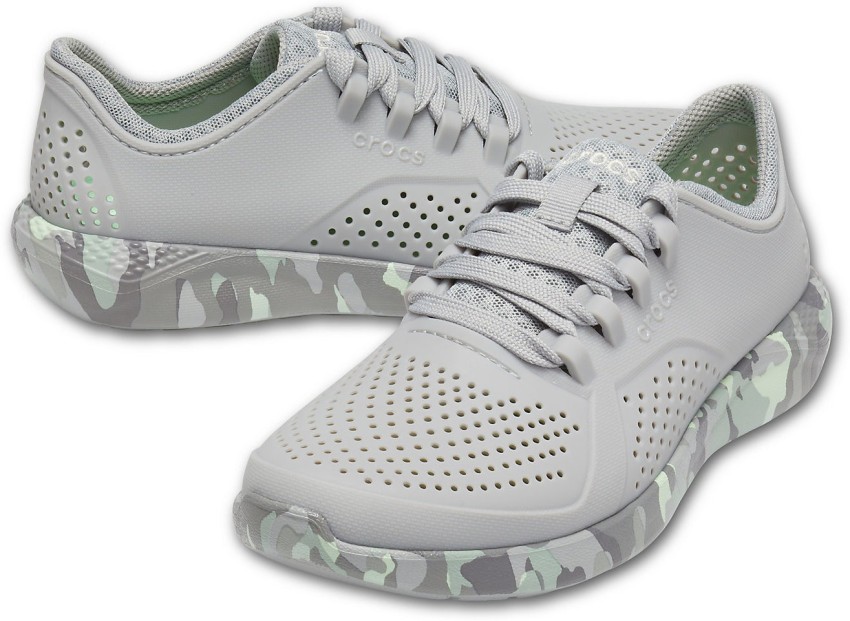 Grey camo best sale crocs sneakers