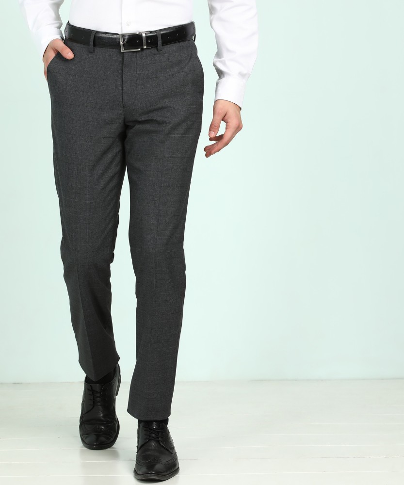 LOUIS PHILIPPE Slim Fit Men Grey Trousers - Buy LOUIS PHILIPPE Slim Fit Men  Grey Trousers Online at Best Prices in India