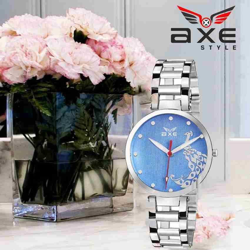 AXE Style X 2269 Blue Branded Girls Watch Stainless Steel Chain Wrist Watch For Girls Women Analog Watch For Girls Buy AXE Style X 2269 Blue Branded Girls Watch
