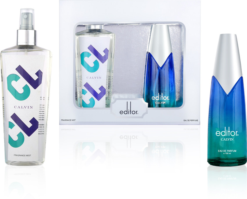 Editor Calvin 2Pc Fragrance Gift Set 250ml Fragrance Mist 100ml