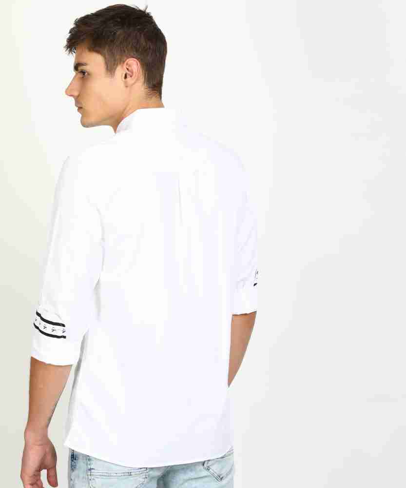 Calvin Klein Jeans Men Solid Casual White Shirt - Buy Calvin Klein