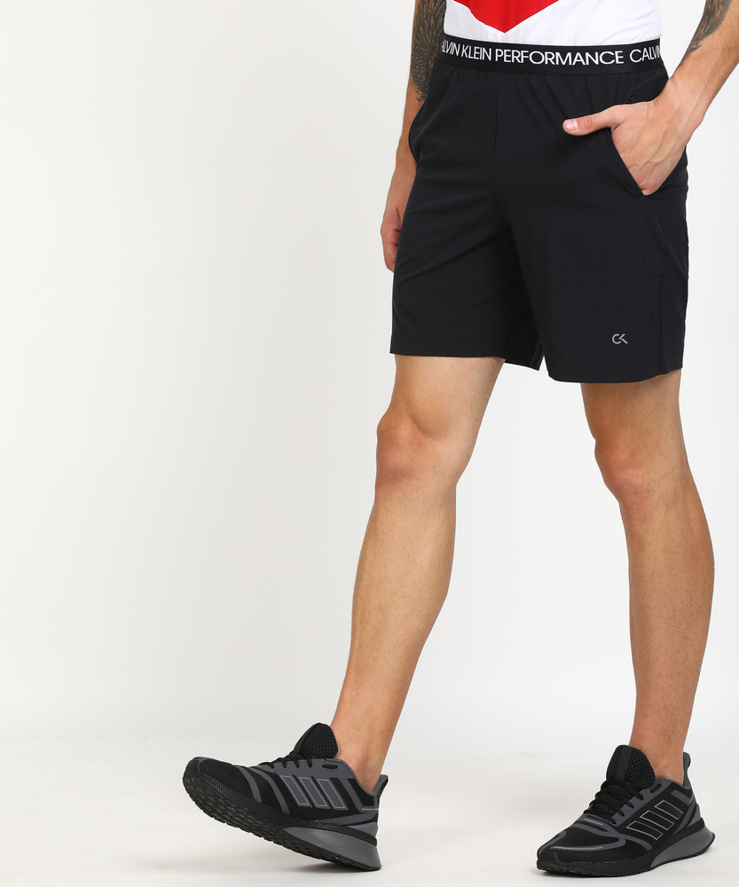 Calvin Klein Solid Men Black Sports Shorts Buy Calvin Klein