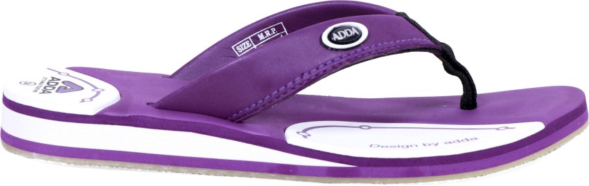 Adda Women Flip Flops Buy Purple Color Adda Women Flip Flops