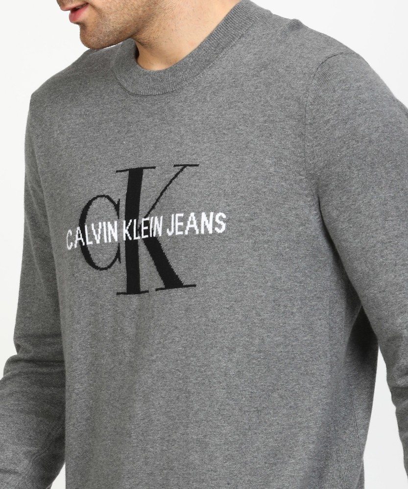 Calvin klein sale grey sweater mens