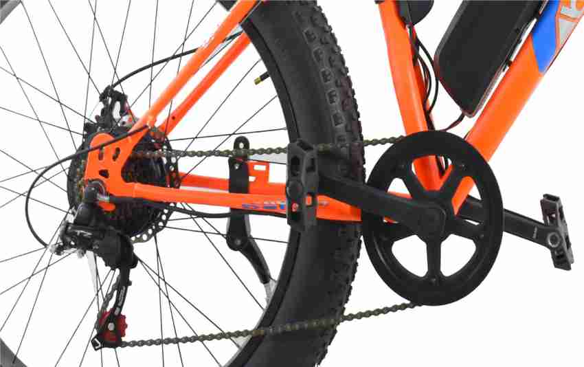 Electric best sale bike orange