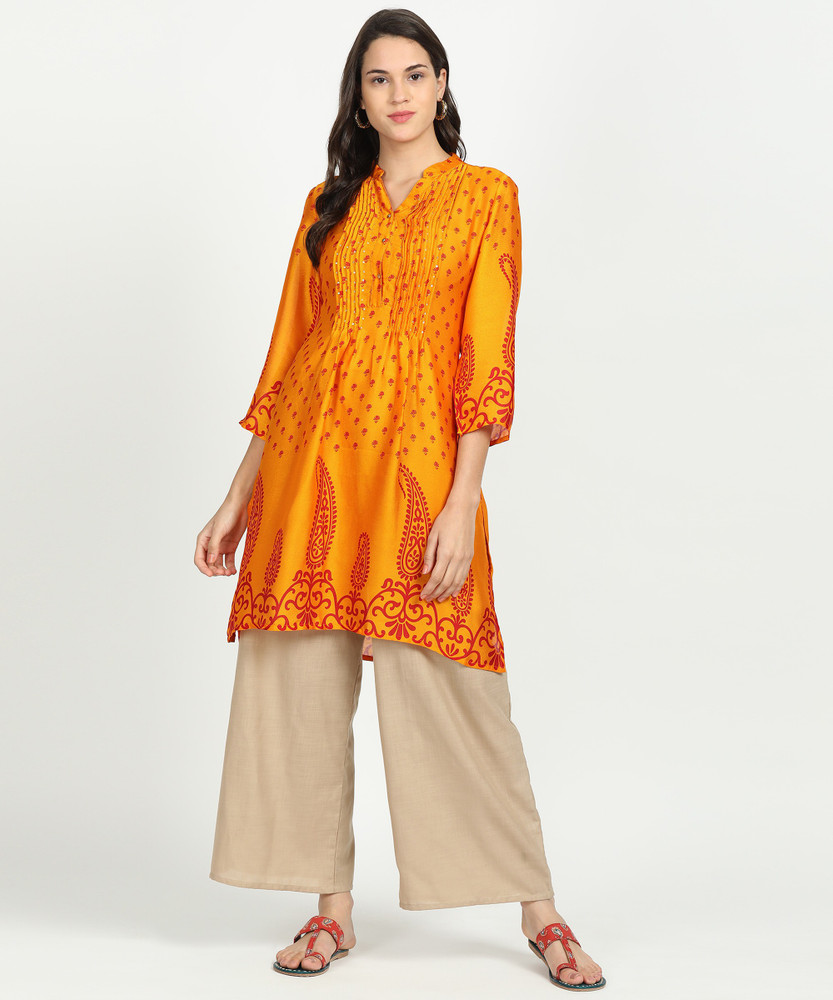 Rain Rainbow Women Printed Straight Kurta Buy Yellow Rain Rainbow Women Printed Straight Kurta Online at Best Prices in India Flipkart