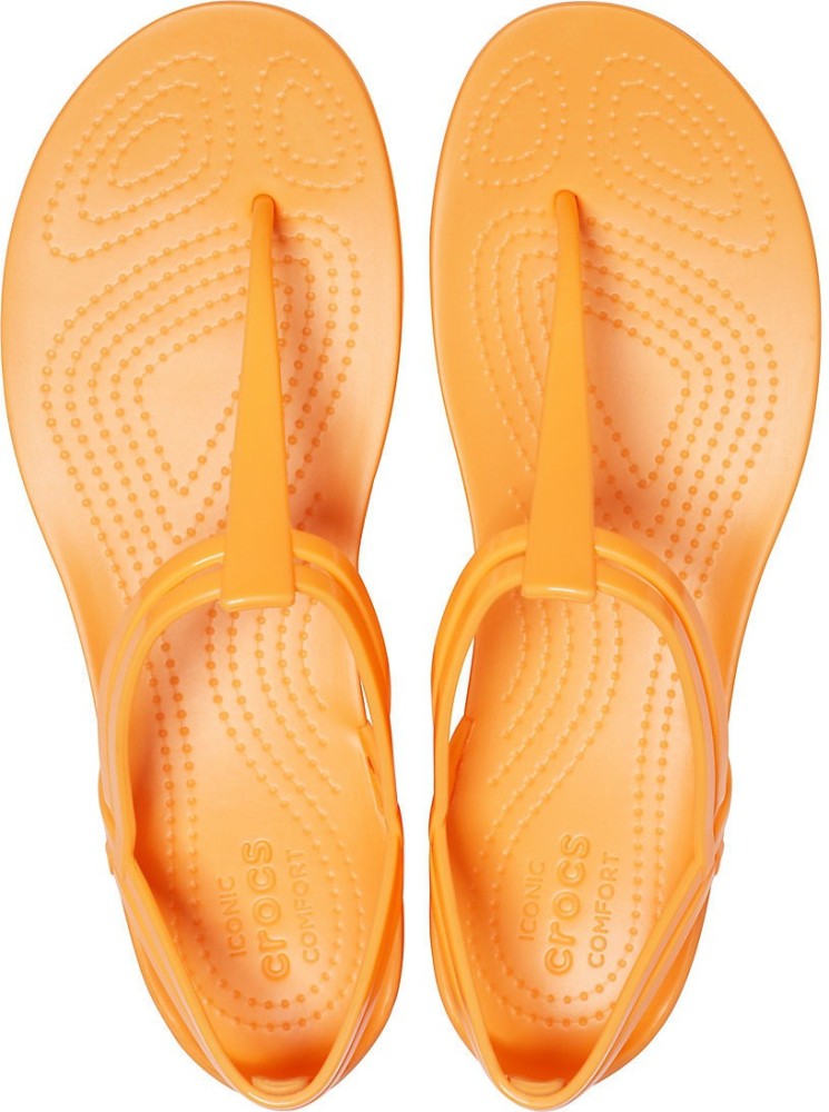 Crocs orange deals flip flops