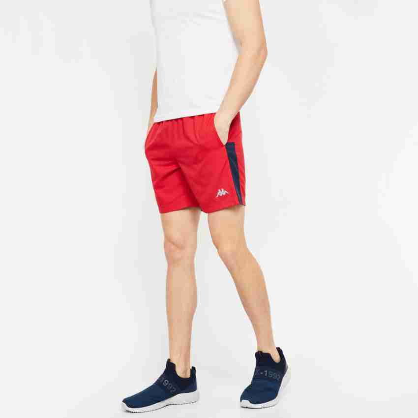 kappa red shorts