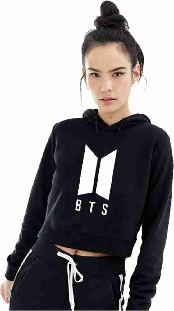 Bts crop hotsell top hoodie